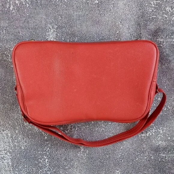Vintage 1970sSamsonite Red Shoulder Bag RED UNISEX LEATHER